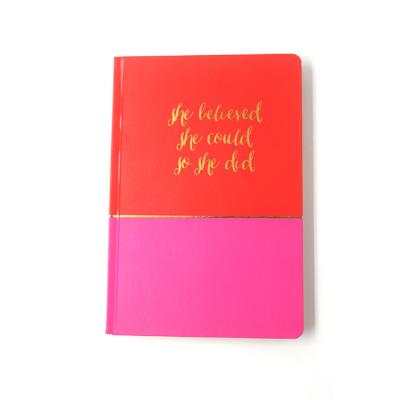 China Pink Hardcover Diary Cover 96 Sheets Manifestation Gratitude Notebook Journal Hardcover Notebook Planner for sale