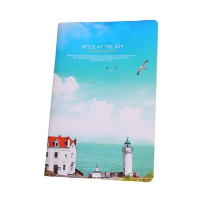 China Hardcover Notebooks Student Cute Diary 250g Cardboard Printing Square Notebook for sale