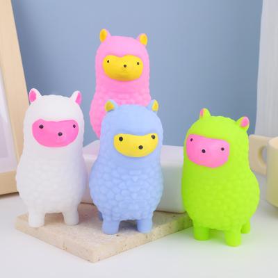 China Reducing Pressure Squishy Squeeze Sensory Pressure Relieve Worry Strain Relief Alpaca Soothing Toy for sale