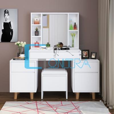 China Luxury Design Makeup Table Stainless Steel Dressing Table (Height) Adjustable Modern Dressers for sale