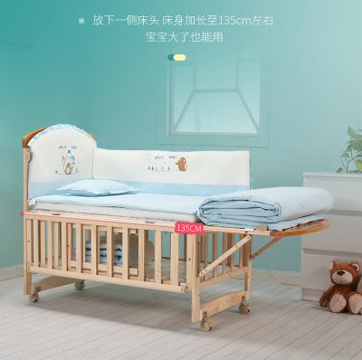 China Goods unpainted baby crib/hot sale solid wood baby crib/baby infant bed for sale