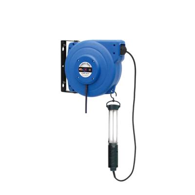 China Industrial Equipment DMECL IP20 Plastic ABS 15m Enclosed Cable Reel With Lamp for sale