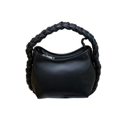 China Wholesale Women's Half Moon Design Minority High Quality Fashion Bag With Braid Handle Bag for sale