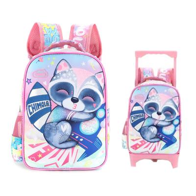 China Waterproof 12 Inch Cute Animal Print Student Knapsack Waterproof Children Backpack 2021 Large Capacity Girls School Bag Kids Backpack for sale