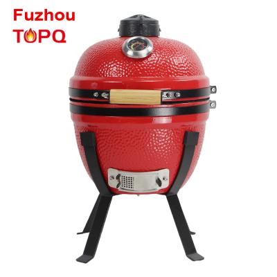 China TOPQ Plegable Pequena Parrilla De Japanese adjustable yakitori Barbacoa grill 14 inch mini Kamado for sale