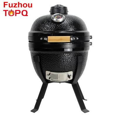 China TOPQ Height Adjustable Outdoor Furniture 14 Inch Portable Charcoal Barbecue Kamado Grill for sale