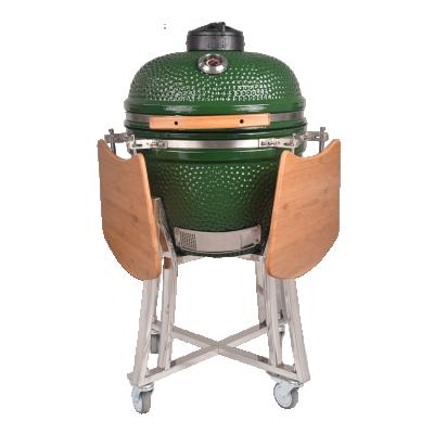 China TOPQ China factory adjustable size 20 inch ceramic barbecue kamado outdoor clay smoker tandoor oven for sale