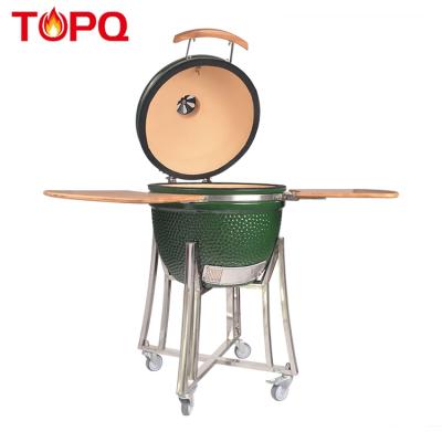 China China factory TOPQ adjustable size 20 inch asador bbq asador smokeless kamado ceramic charcoal rotisserie grill for sale for sale