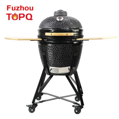 China Adjustable Ceramic Size China Patio Camping Stove BBQ Smoker 21 Inch Kamado Outdoor BBQ Cooking Grill for sale