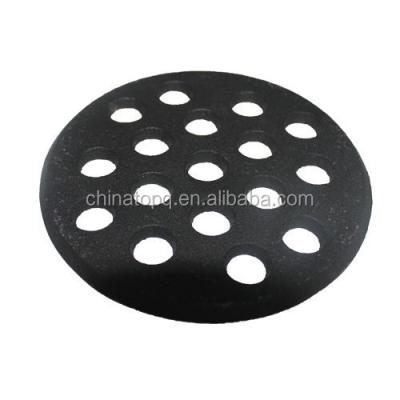 China TOPQ Thermal Resistance Hot Sale Cast Iron Small Charcoal Round Cast Iron Grill For 14 Inch Ceramic Barbecue Grill for sale