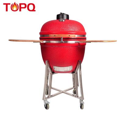 China Kamado 25inch Easily Assembled All Season Use Charcoal Outdoor Ceramic BBQ Grill for sale