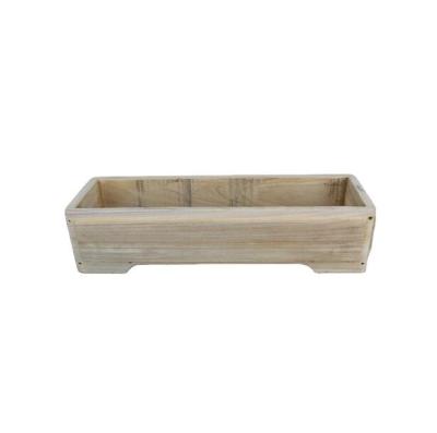 China Custom Europe Outdoor Vegetable Flower Garden DIY Planter Box Wooden Plants Pot for sale