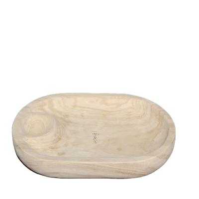 China Lighting Good Quality Wood Walnut Newest Design Wooden Tray Oem For Candle for sale