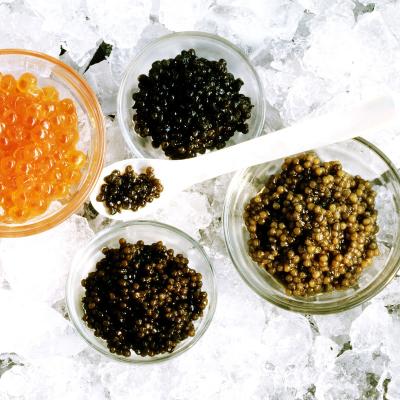 China Liangmei Dongjiang lake Russian sturgeon caviar 30g black caviar fresh sturgeon caviar in tin for sale