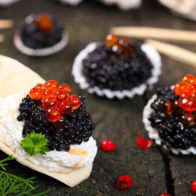 China Liangmei Dongjiang lake Russian sturgeon caviar 10g black caviar fresh sturgeon caviar in tin for sale