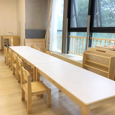 China Nursery Tables And Chairs Children School Table Toddler Eco-friendly Material Table Chair for sale