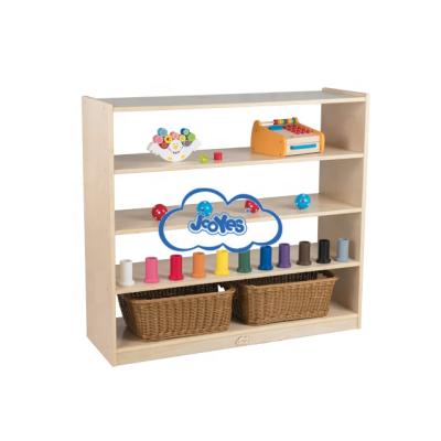 China 2020 Eco-friendly Material Children School Storage Bag Shelf Cabinet Wooden Wardrobe for sale