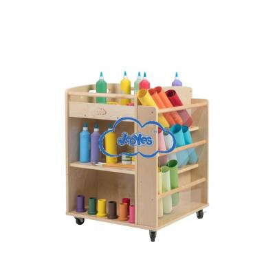 China Eco-friendly School Classroom Art Equipment Organizer Shelf Craft Storage Cart for sale