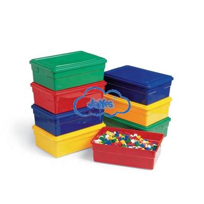 China Eco - Friendly Material Large Stackable Storage Boxes Bins Clear Plastic Storage Box for sale