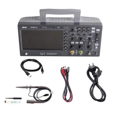 China Suin SA62C10 100MHz 2 channel oscilloscope dso digital memory oscilloscopes SA62C10 for sale