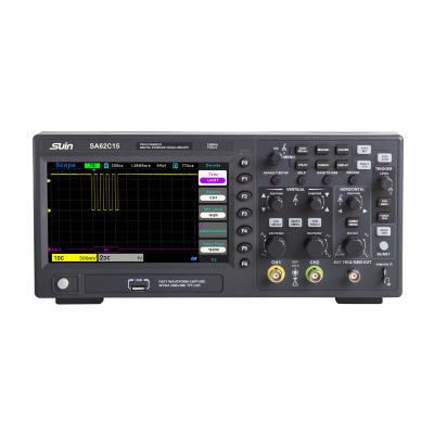 China 2 Channels Suin SA62C15 Digital Memory Analog Electronic Oscilloscope With 7 Inch LCD Display Color SA62C15 for sale