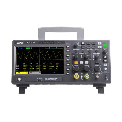 China Suin SA62C10 Analog 100MHz 2 Channel Digital Memory Handheld Oscilloscope with USB Interface SA62C10 for sale