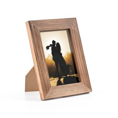 China Home Amazon Hot Selling Wholesale Home Decoration MDF 4x6 Photo Frame Collage Frame Simple Elegant Wooden Wall Frame Set for sale