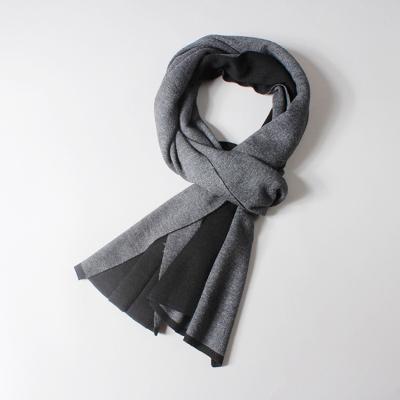 China Keep the warm thick warm scarf men's simple and generous autumn and winter cashmere double-sided scarf for sale