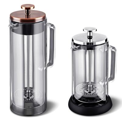 China WITH LID KLP Amazon Hot Selling French Press Coffee Maker Heat Resistant Glass Coffee Maker 350ml for sale