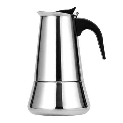 China KLP Household Mocha Coffee Machine Coffee Pot Percolator Tool Stainless Steel Filter Viable Coffee Maker for sale