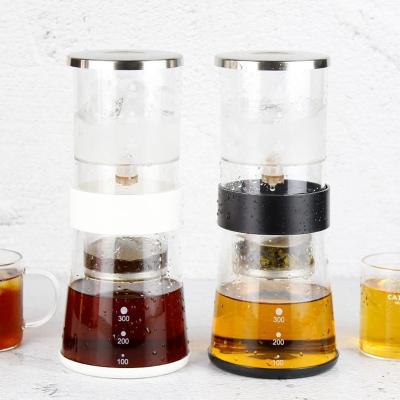 China KLP Stored Drip Pot Ice Coffee Cold Brew Coffee Accessories Water Maker Portable Suitable Coffee Cold Brew for sale