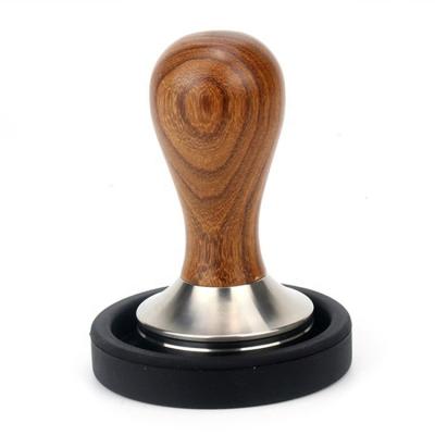 China Sustainable Wooden KLP Handle Coffee Tamper Accessories Coffee Tools 51mm Portafilter Tamper for sale