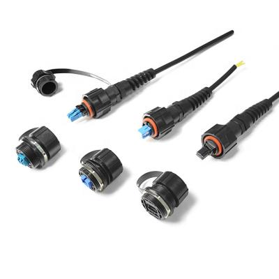 China audio & SC IP67 Fiber Video Outdoor Waterproof Multimode Tactical Cable Connector for sale