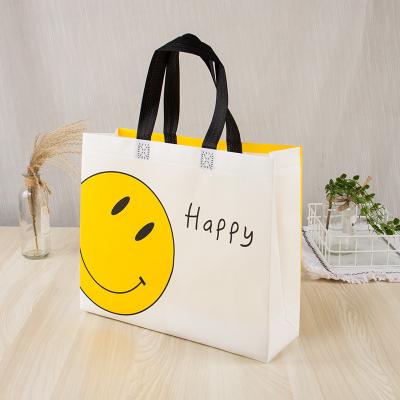 China Wholesale Promotional Eco-friendly Tote Non Woven Garments Bag Shopping Bag For Supermarket for sale