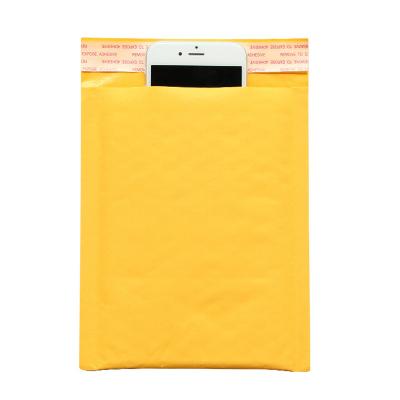 China Eco - Friendly Yellow Kraft Paper Bubble Wrap Thickened Express Kraft Bag Bubble Wrap Paper Bags for sale