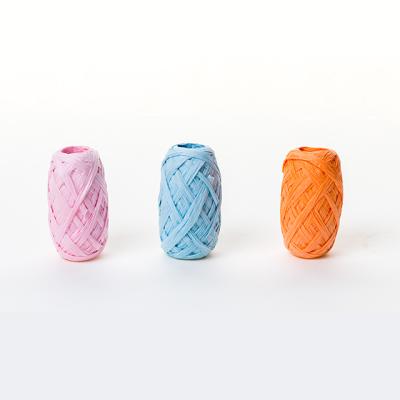 China Asun Paper Christmas Raffia Paper Environmentally Friendly Twine Gift Wrap Ribbon Raffia Twisted Paper Yarn for sale