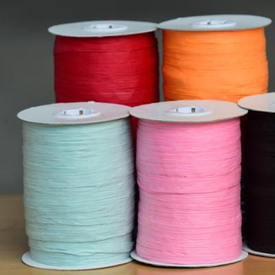 China Asun Paper Wholesale Biodegradable 100M Per Roll Paper Environmentally Friendly Raffia Rope More Than 100Colors for sale