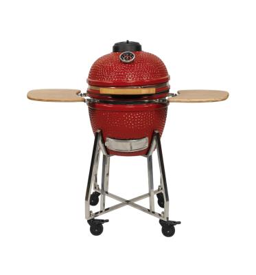 China Adjustable Height Ceramic Grills 18 Inch Outdoor Removable Kamado BBQ Grills for sale