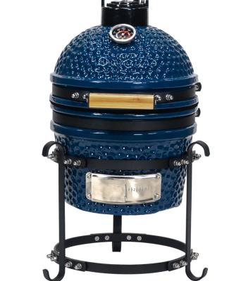 China Kamado Outdoor and Indoor Ceramic Smoker Charcoal BBQ Easily Assembled Ceramic Grill for sale