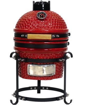 China Kamado Outdoor and Indoor Ceramic Smoker Charcoal BBQ Easily Assembled Ceramic Grill for sale