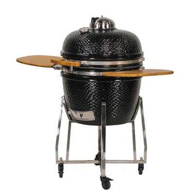 China New Style Adjustable Size Kamado Grill For Sale 22 Inch Kamado BBQ Grill Rotisserie BBQ Ceramic Charcoal for sale