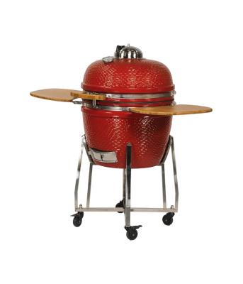 China Stocked Color 24 Inch Indoor Versatile Ceramic Kamado / Barbecue Barbecue Grills For Garden for sale