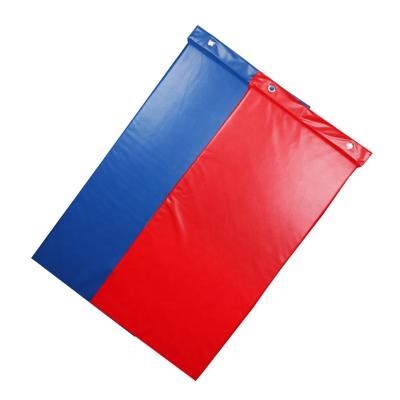 China Fitness Center Exercise Private Label Logo Good Best Leather Material Folding Mats Gymnastics Foam Baby Kids Thick Wall Hanging for sale