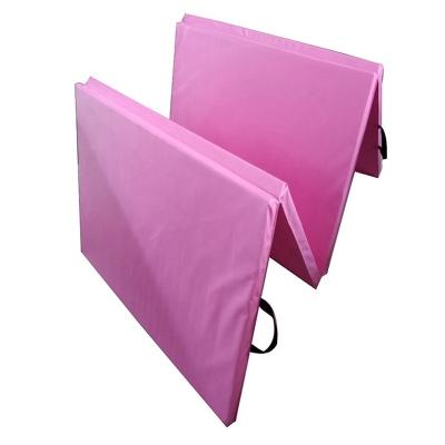 China Best Fitness Center Fitness Equipment Wholesale OEM Wholesale Private Label Pink Foldable Gym Exercise Folding Locking Mat for sale