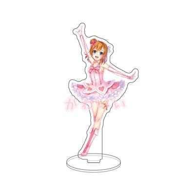 China Keychain Key Chain Ring Nico Yazawa Cute Eco-friendly Cartoon Lovelive Anime Women Couples Acrylic Standing Key Porte Clef for sale