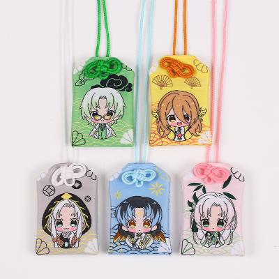 China High Quality Fashion Eco-Friendly Cartoon Cute Game Key Chain Women Pop It Key Kawaii Omamori Food Story Couples Door Key Chain for sale