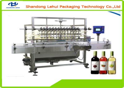 China Small Scale Bottle Filling Machine / Wine Bottle Filling Equipment Linear Structure for sale