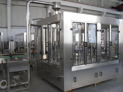 China Plastic Bottle Washing Filling Capping Machine , Gravity Filling Equipment For Alcohol / Soy for sale