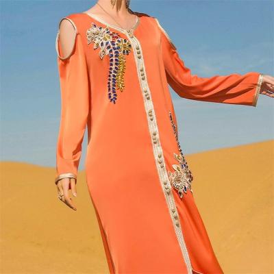 China 2022 Newest wholesale Anti-wrinkle robe oriental kaftan moroccan pour islamic wedding clothing kaftans women for sale