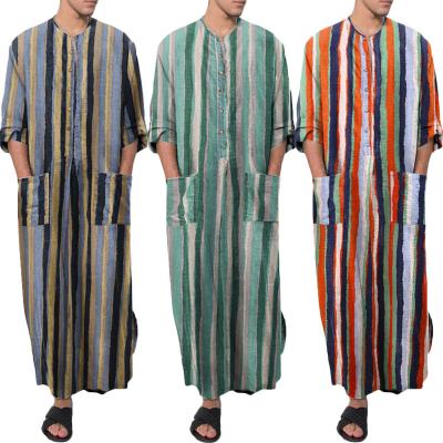 China Wholesale islamic clothing men islamic men's breathable jubba and ikaf thobes men's dubai for sale